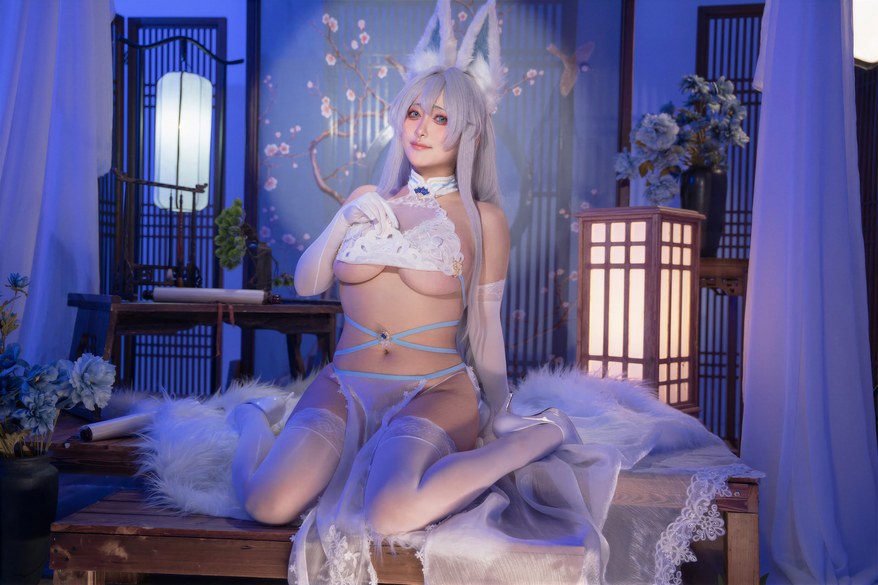图片[1]-洛璃 LoLiSAMA – NO.114 碧蓝航线 信浓·相融一梦[90P]-XikXak